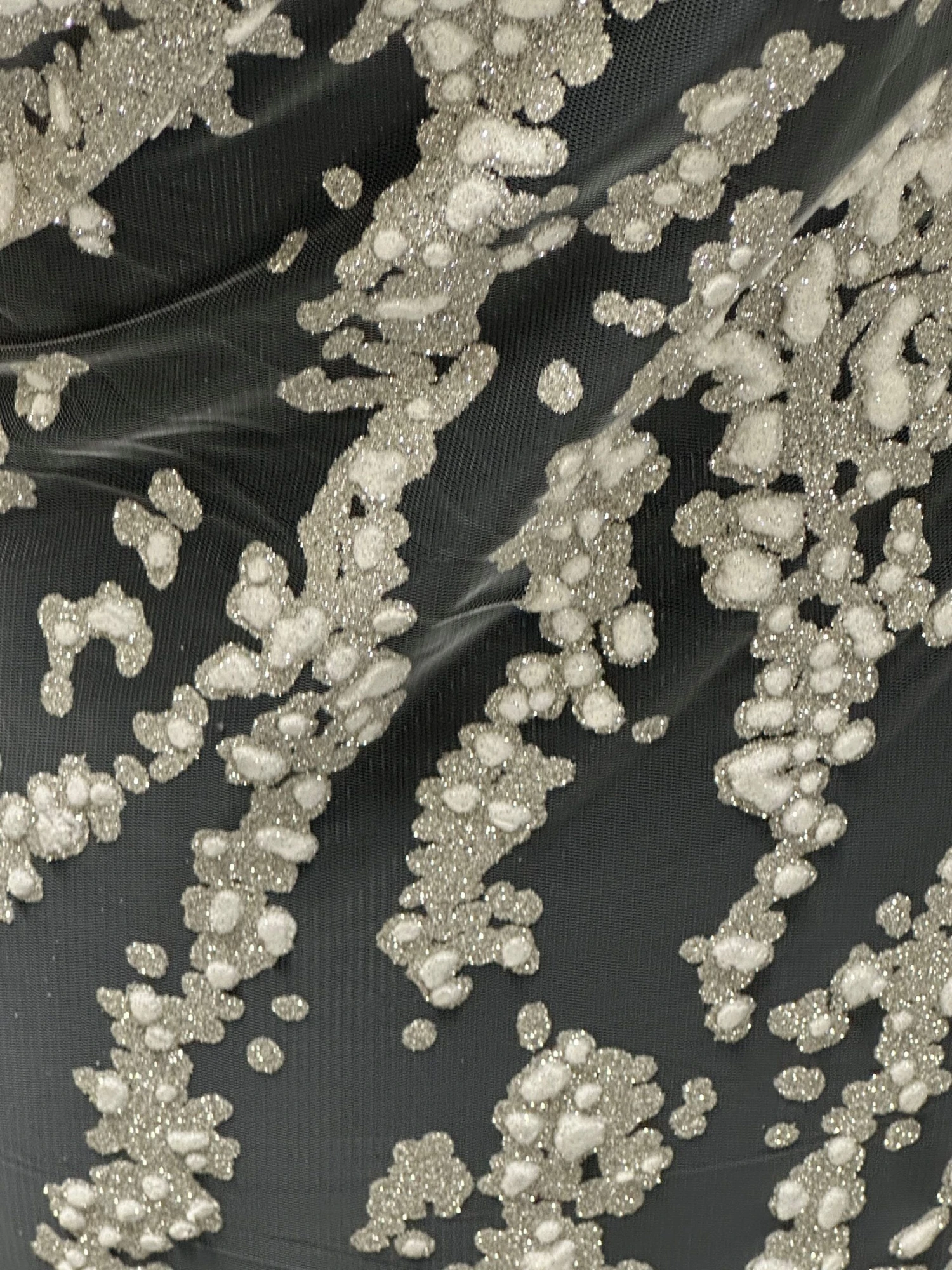 Ivory Glitter 3D Lace - Murdina 10 Ivory Glitter 3D Lace - Murdina - Image 8