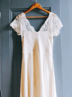 Ivory Chantilly Lace - Davina -Elegance in Lace davina lace dress1