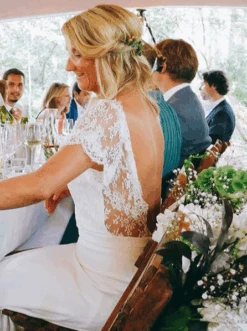 Ivory Chantilly Lace - Davina -Elegance in Lace davina lace dress5