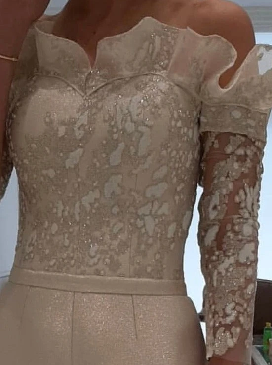 Ivory Glitter 3D Lace - Murdina 4 Ivory Glitter 3D Lace - Murdina - Image 2