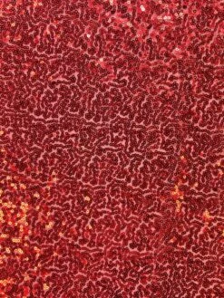 Red Sequinned Tulle - Glow 12 Red Sequinned Tulle - Glow -Elegance in Lace glowred