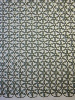 Green Embroidered Lace - Como -Elegance in Lace green embroidered lace como