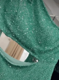 Green Beaded Lace - Britte -Elegance in Lace greenbeadeddressbritte1