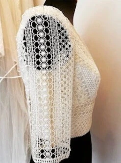 Ivory Guipure Lace - Gretel -Elegance in Lace gretel lace dress2