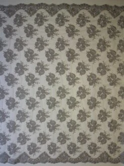 Grey Corded Lace - Jaylin -Elegance in Lace grey corded lace jaylin full width