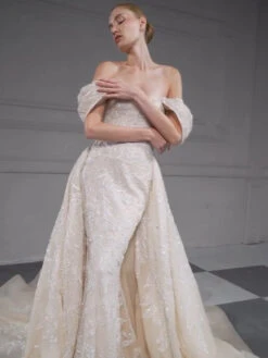 Ivory Beaded Embroidery Lace - Leonella -Elegance in Lace h 288c18b6 c2ea 4633 8aa9 32cb3e09bbc1