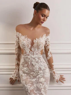 Ivory Beaded Embroidery Lace - Leonella -Elegance in Lace i