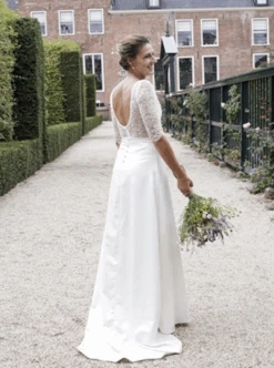 Ivory Guipure Lace – Isabella -Elegance in Lace isabella lace dress3