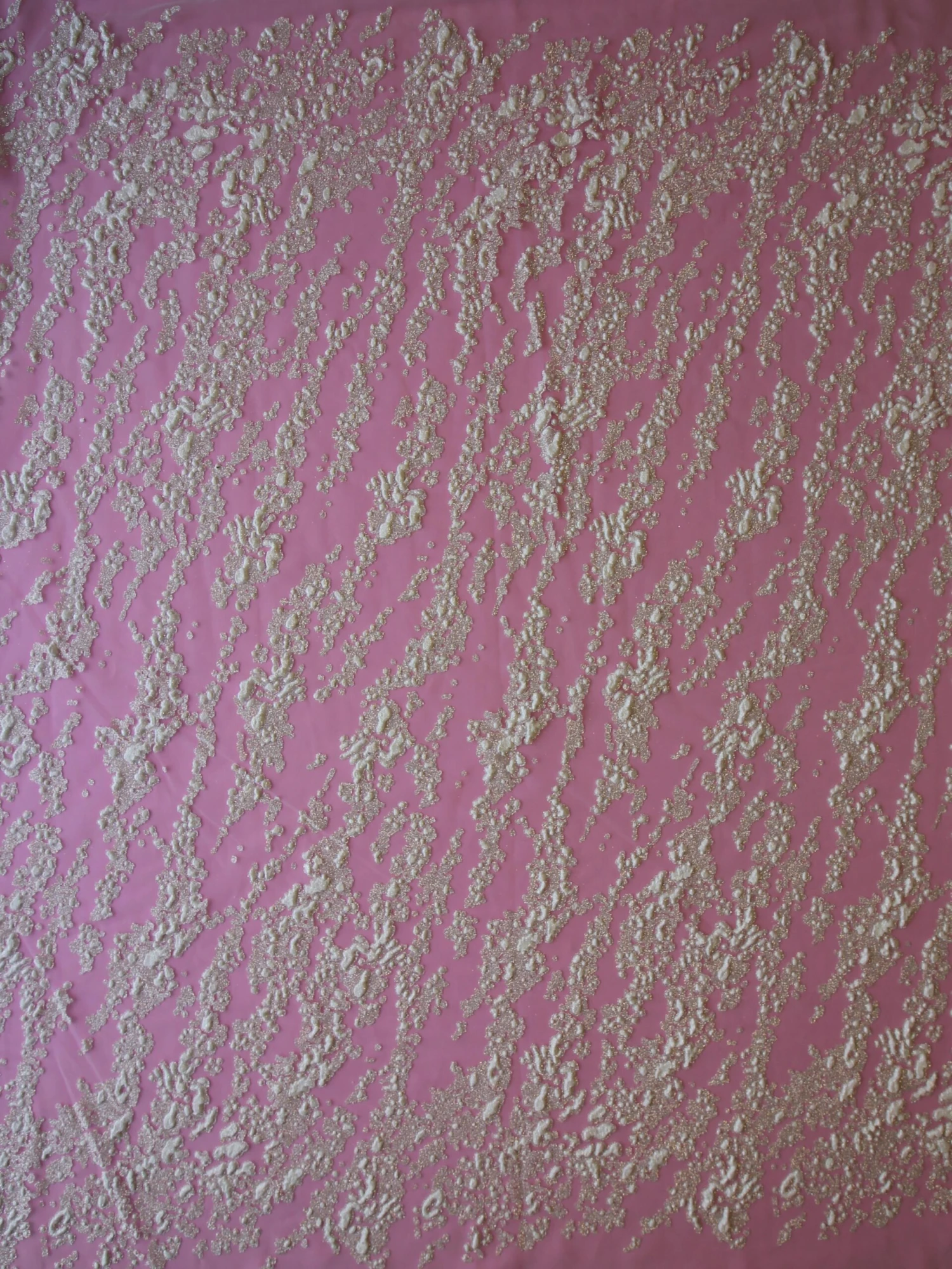 Ivory Glitter 3D Lace - Murdina 6 Ivory Glitter 3D Lace - Murdina - Image 4