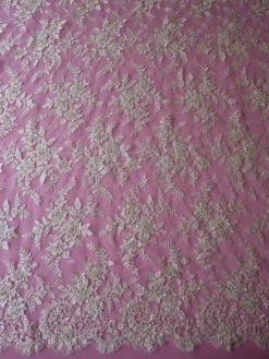 Ivory Beaded Lace - Ella -Elegance in Lace ivory bead lace ella