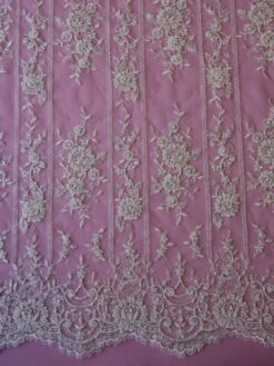 Ivory Beaded Lace - Christina -Elegance in Lace ivory beaded lace christina