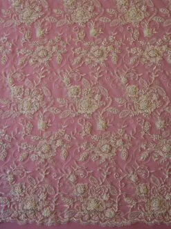 Ivory Beaded Lace - Halle -Elegance in Lace ivory beaded lace halle