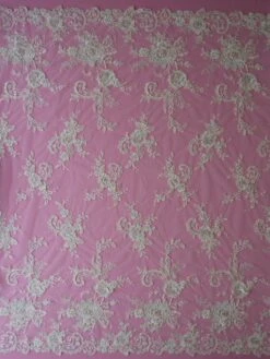 Ivory Corded Lace - Harmony -Elegance in Lace ivory beaded lace harmony full width