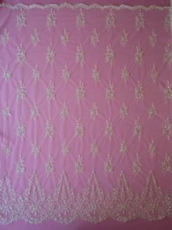 Ivory Beaded Lace - Lauren -Elegance in Lace ivory beaded lace lauren full width