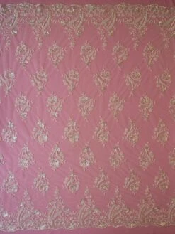 Ivory Beaded Lace - Martha -Elegance in Lace ivory beaded lace martha full width