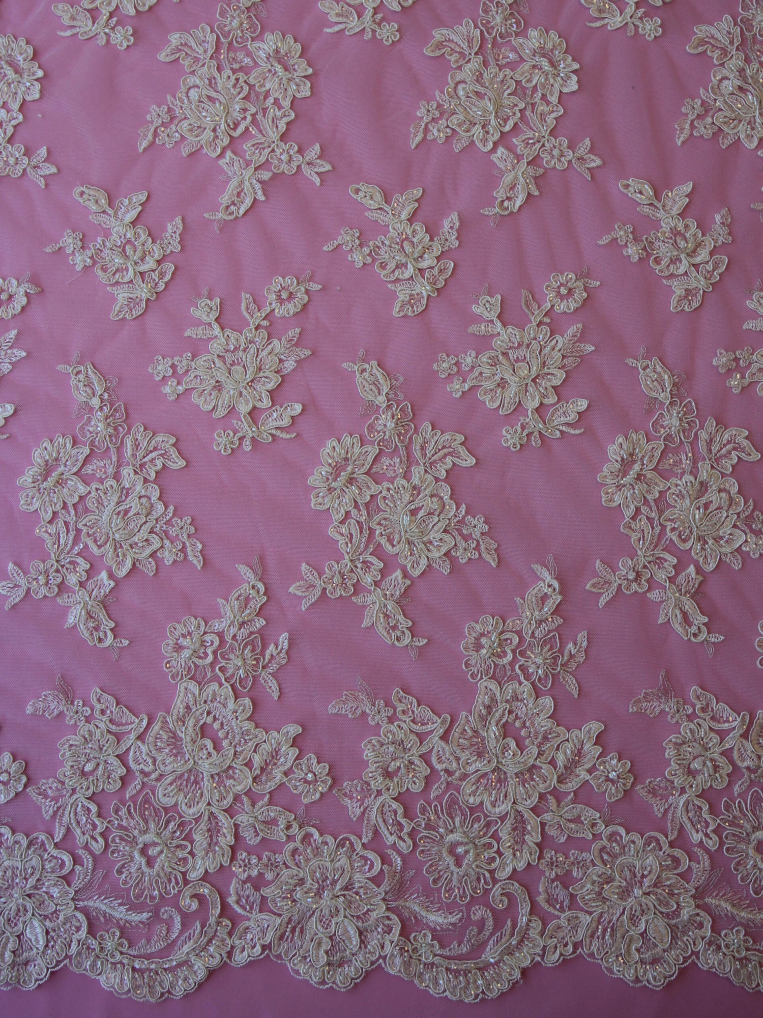 Ivory Beaded Lace - Victoria 19 Ivory Beaded Lace - Victoria - Image 17