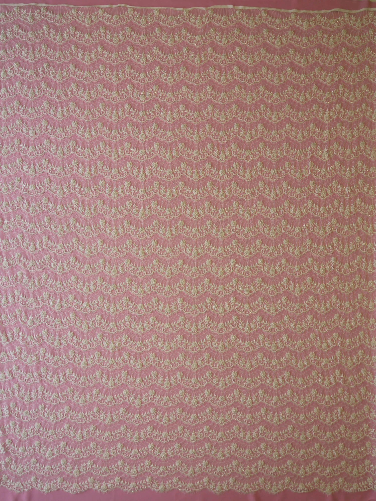 Ivory Beaded Lace - Celine 6 Ivory Beaded Lace - Celine - Image 4