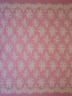 Ivory Beaded And Corded Lace - Chelsea -Elegance in Lace ivory corded and beaded lace chelsea full width