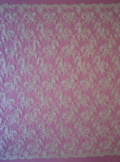 Ivory Beaded Lace - Anoushka -Elegance in Lace ivory corded and sequinned lace anoushka full width