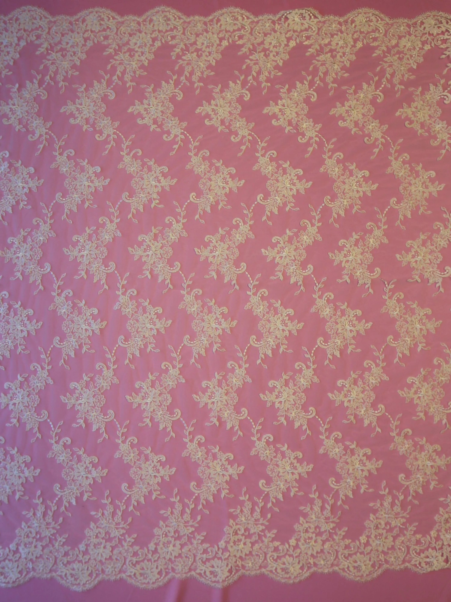 Ivory Corded Lace - Adele 5 Ivory Corded Lace - Adele - Image 3