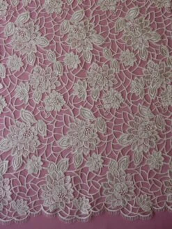 Ivory Embroidered Lace - Annika -Elegance in Lace ivory corded lace annika