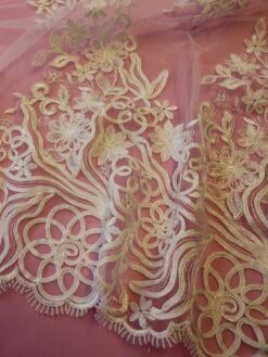 Ivory Corded Lace - Libby 10 Ivory Corded Lace - Libby -Elegance in Lace ivory corded lace libby close up