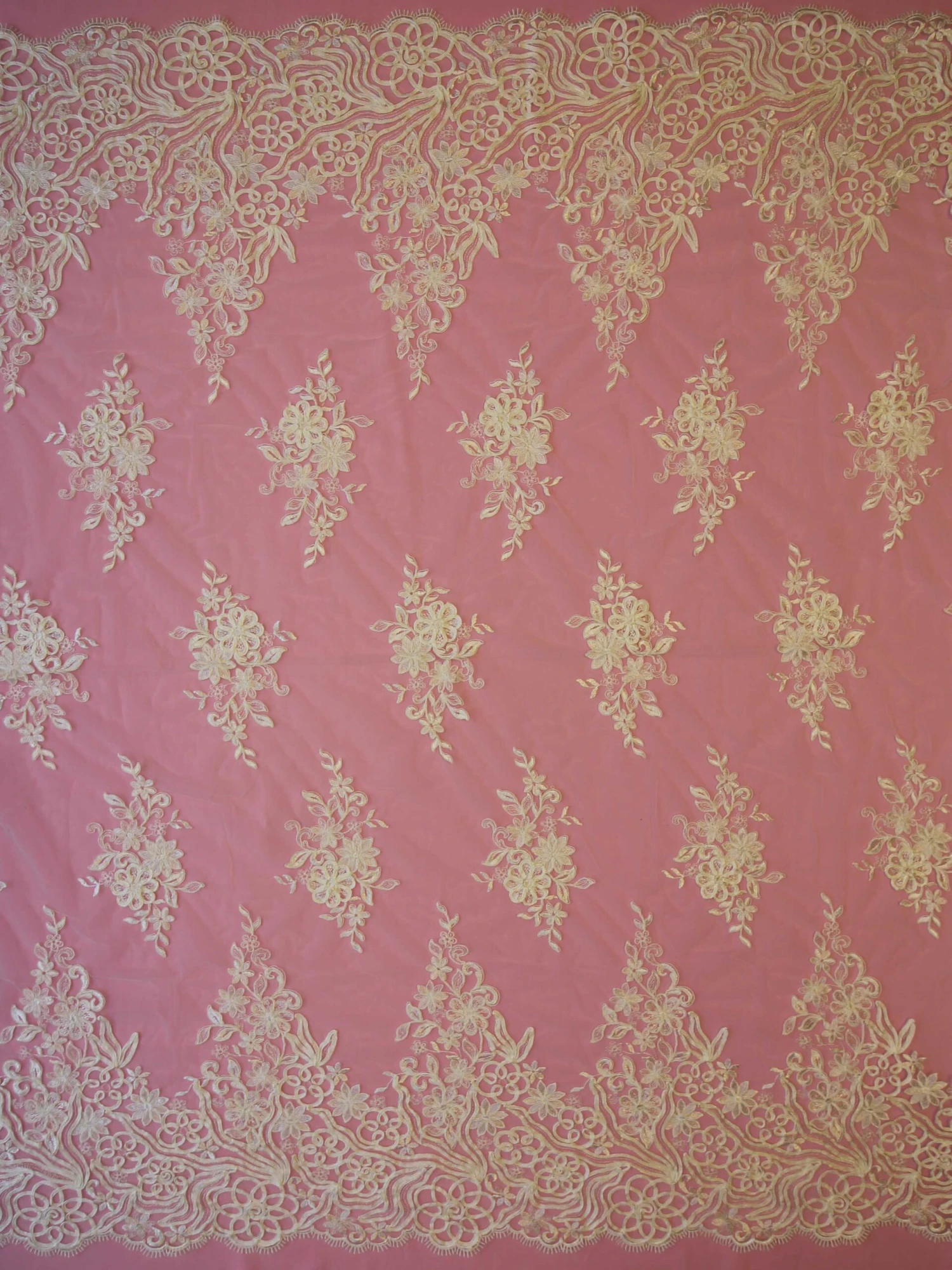 Ivory Corded Lace - Libby 4 Ivory Corded Lace - Libby - Image 2