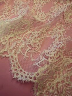 Ivory Corded Lace - Karen -Elegance in Lace ivory corded raschel lace karen close up