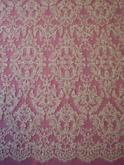 Ivory Beaded Lace – Ava -Elegance in Lace ivory embroidered lace ava