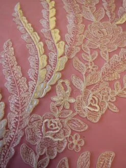 Ivory Embroidered Lace - Willow 19 Ivory Embroidered Lace - Willow -Elegance in Lace ivory embroidered lace willow close up 1