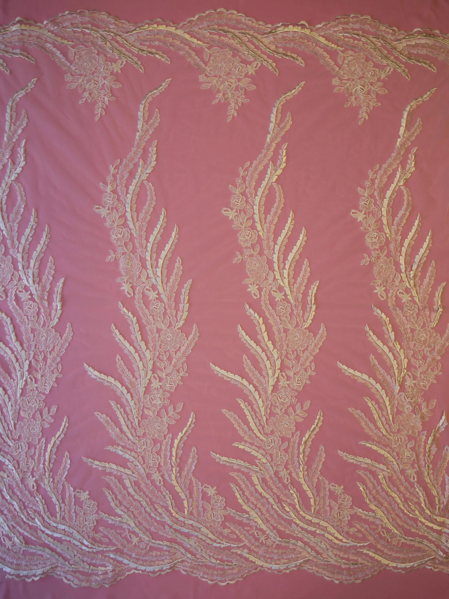 Ivory Embroidered Lace - Willow 7 Ivory Embroidered Lace - Willow - Image 5