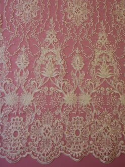 Ivory Sequinned Embroidered Lace - Fifi 16 Ivory Sequinned Embroidered Lace - Fifi -Elegance in Lace ivory embroidered sequin lace fifi