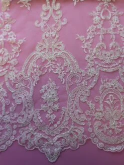 Ivory Beaded Lace - Bella 29 Ivory Beaded Lace - Bella -Elegance in Lace ivory lace bella 2