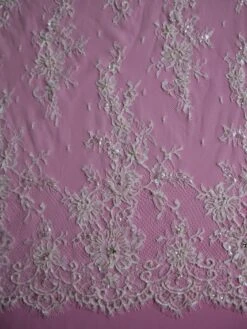 Ivory Beaded Lace – Valerie -Elegance in Lace ivory lace valerie