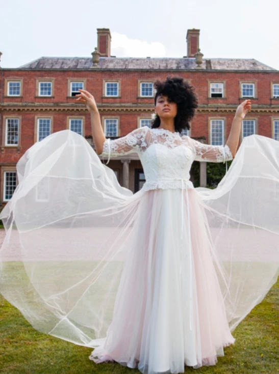 Ivory Corded And Beaded Lace – Rochelle 5 Ivory Corded And Beaded Lace – Rochelle - Image 3