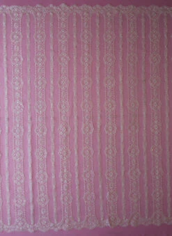 Ivory Sequinned Lace - Amber -Elegance in Lace ivory sequinned lace amber full width