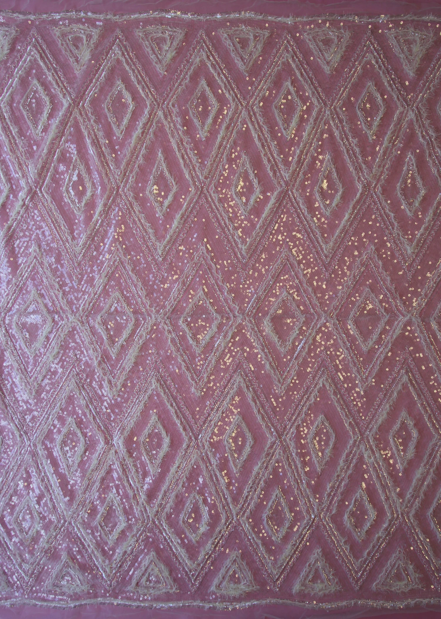 Ivory Sequinned Lace - Anya 5 Ivory Sequinned Lace - Anya - Image 3