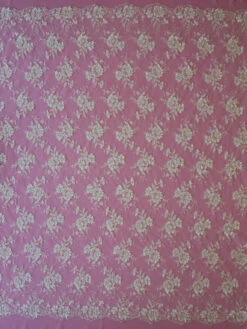 Ivory Beaded Lace - Monica -Elegance in Lace ivory sequinned lace monica full width