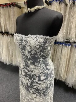 Ivory Beaded Lace - Halle -Elegance in Lace ivoryweddinglace Halle