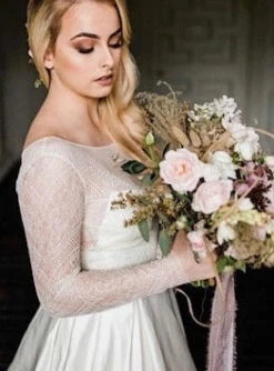 Ivory Chantilly Lace - Jocelyn -Elegance in Lace jocelyn lace dress5