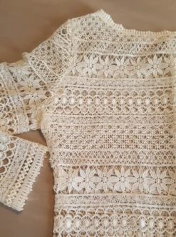 Ivory Guipure Lace - Gretel -Elegance in Lace lace top using ivory guipure lace gretel 1