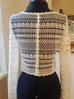 Ivory Guipure Lace - Gretel -Elegance in Lace lace top using ivory guipure lace gretel 3
