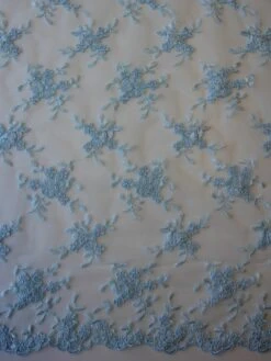 Sky Blue Corded Lace - Geraldine -Elegance in Lace light blue corded lace geraldine