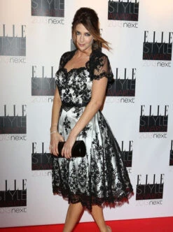 Black Beaded And Corded Lace - Alexandra 16 Black Beaded And Corded Lace - Alexandra -Elegance in Lace lisa snowdon elle awards dress uses alexandra