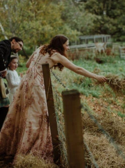 Antique Rose Beaded Lace - Drew -Elegance in Lace lorna in drew antique rose lace dress4