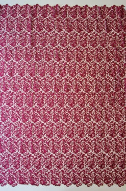 Magenta Guipure Lace - Reese -Elegance in Lace magenta guipure lace reese full width