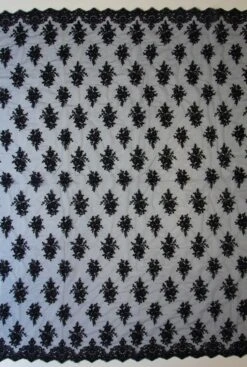 Navy Corded Lace - Janis -Elegance in Lace navy embroidered lace janis full width