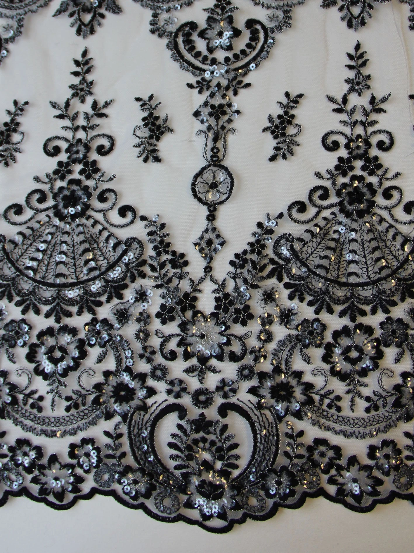 Navy Sequin Lace - Ruby 6 Navy Sequin Lace - Ruby - Image 4