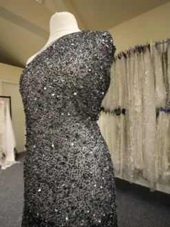 Navy Sequin Lace - Thelma -Elegance in Lace navybridallace thelma