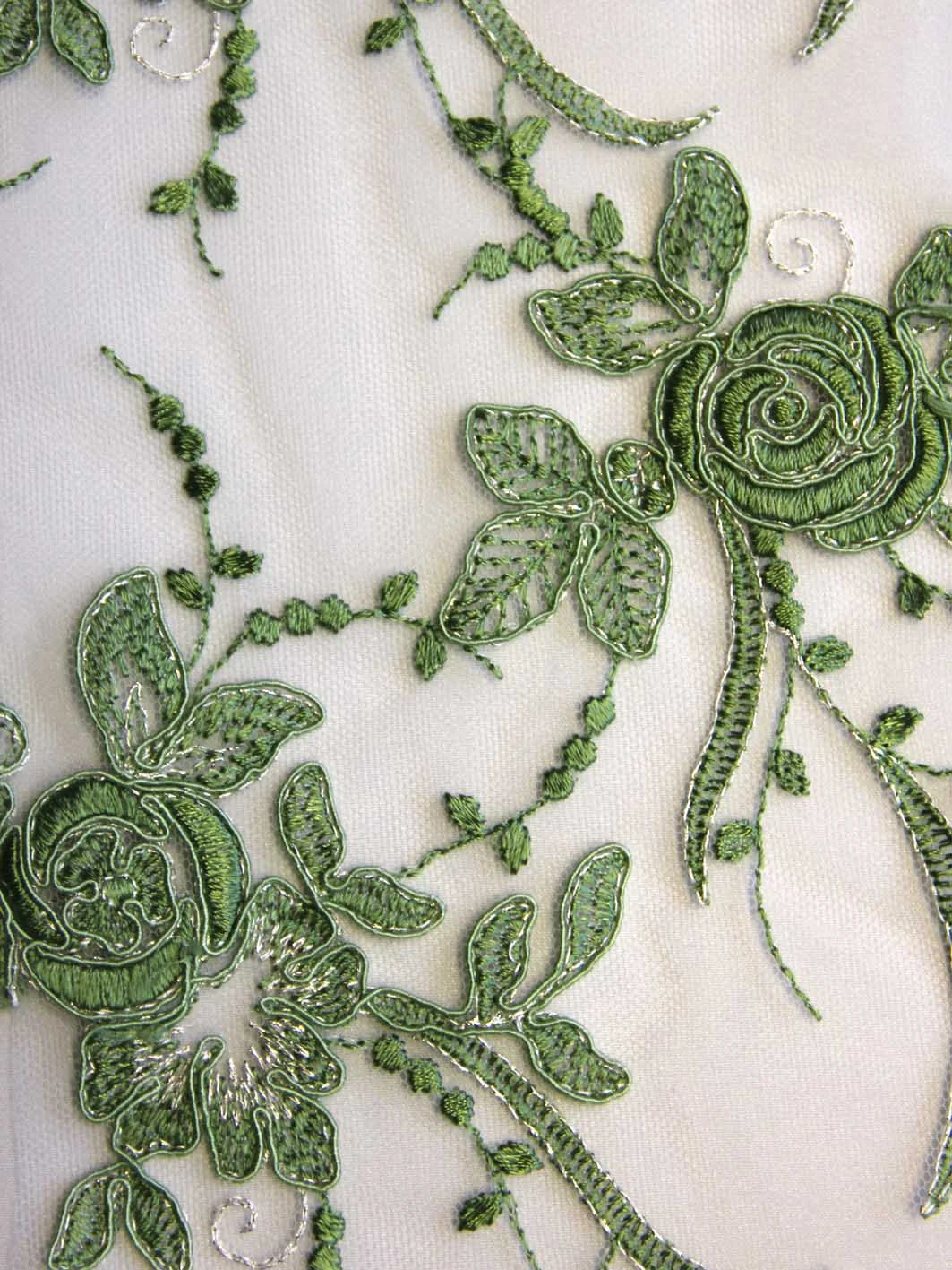 Olive Green Lace - Maria 6 Olive Green Lace - Maria - Image 4